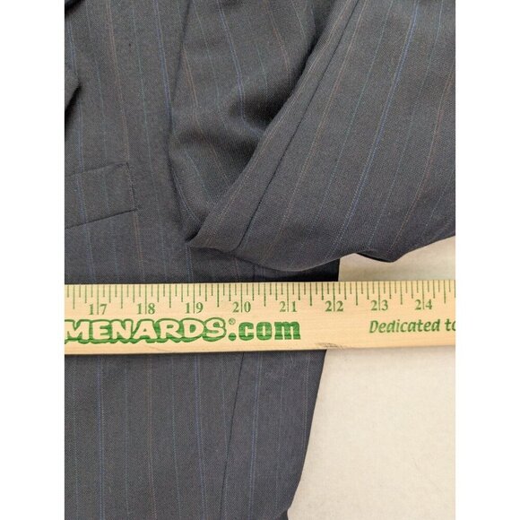 Towncraft Men's Blazer Jacket Size 42S Blue Pinstripe Sport Coat - Picture 5 of 16